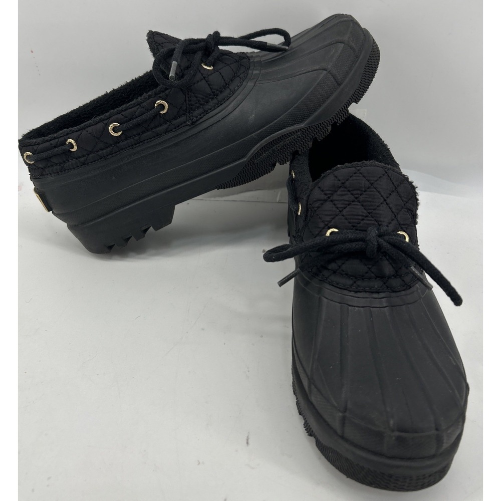 Sperry's Top Sider Duckling Black Low Rain Shoes‎ STS95272 Women's Size 9